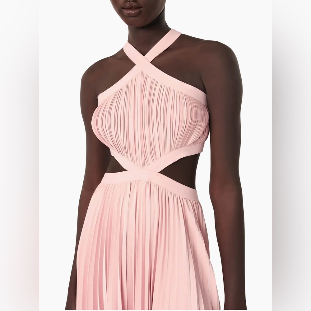 MAJE PLEATED MIDI DRESS - Picture 4 of 9